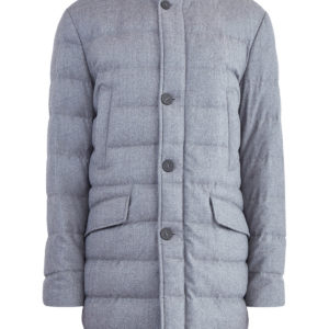 Пуховик Keid в классическом стиле из шерстяной фланели MONCLER