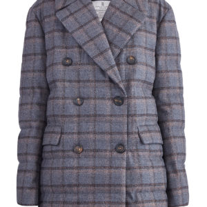Пуховик пиджачного кроя из шерсти Sparkling BRUNELLO CUCINELLI