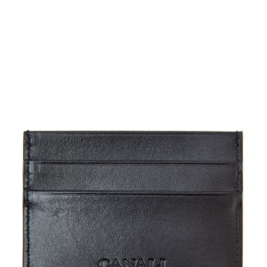 Визитница из фактурной кожи с отделениями для карт CANALI