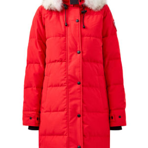 Пуховик Shelburne с контрастной фурнитурой и разрезами на спинке CANADA GOOSE