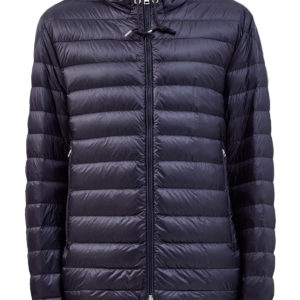 Пуховик Giroux из нейлона Longue Saison с трехцветной лентой MONCLER