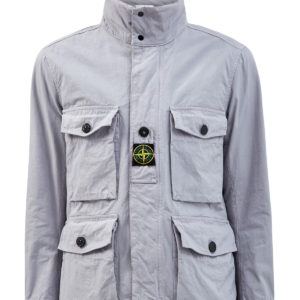 Легкая куртка из хлопкового репса и пряжи Cordura c капюшоном STONE ISLAND