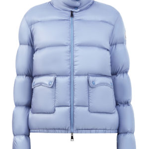 Пуховик из матового нейлона Longue Saison с карманами MONCLER