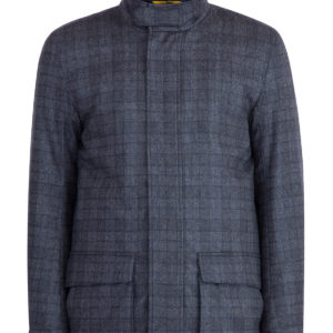 Утепленная куртка из шерстяной фланели Rain Protection CANALI