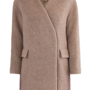 Короткое двубортное пальто из фактурной шерсти альпаки ALEXANDER TEREKHOV