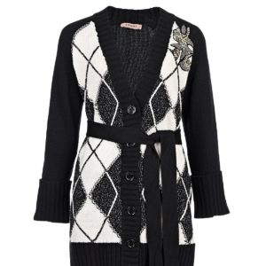 Удлиненный кардиган с поясом TWINSET