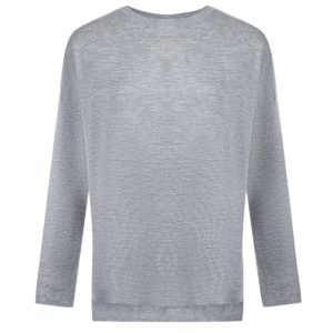 Серый джемпер из шерсти мериносов Allude