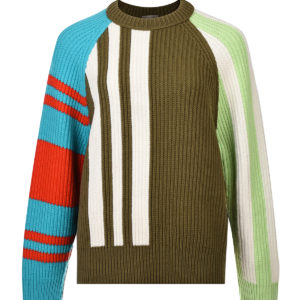 Джемпер из шерсти и кашемира в стиле color block MRZ