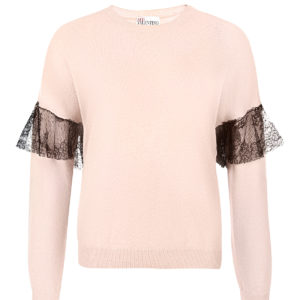 Джемпер с рюшами на рукавах Red Valentino